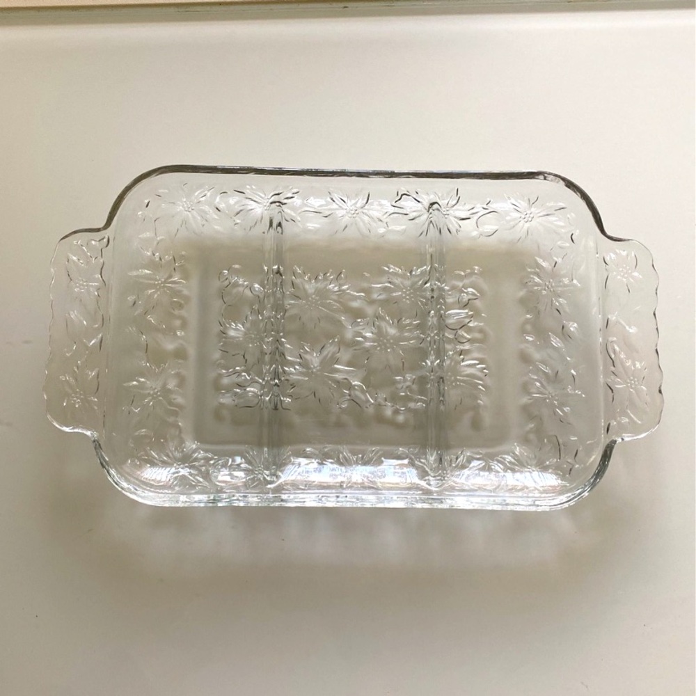 Princess House 3-Section Crystal Serving Dish